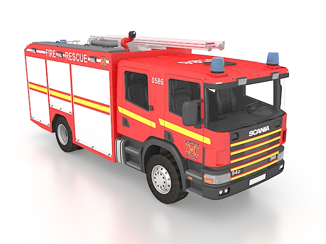 Scania fire truck 3D model