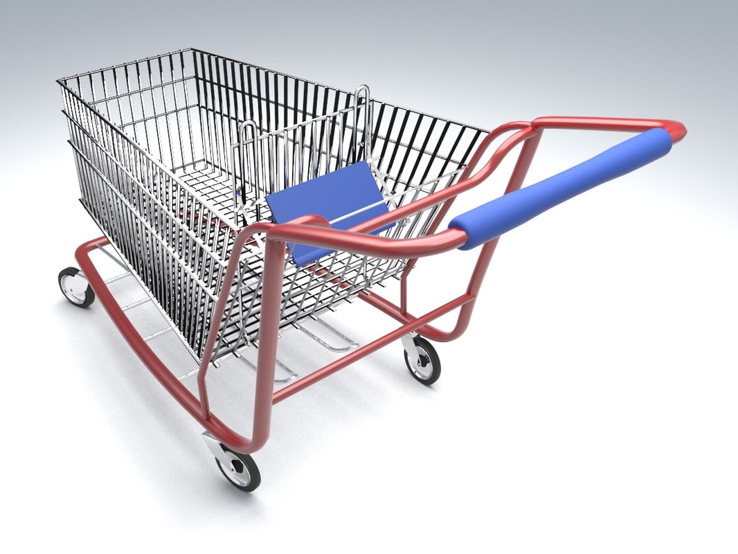 Shop cart 3D model