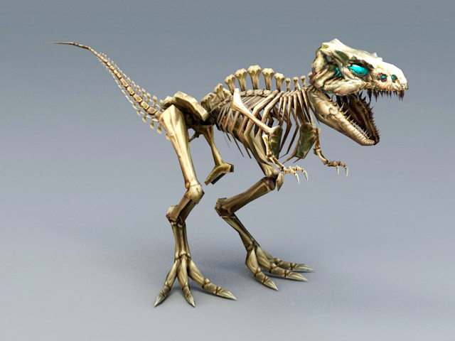 Skeleton T-Rex 3D model