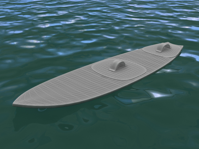 Surfboard 3D model