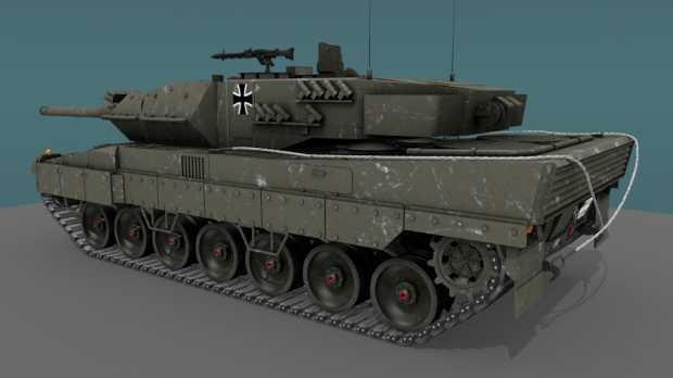 Tank Leopard 2A6 MBT 3D model