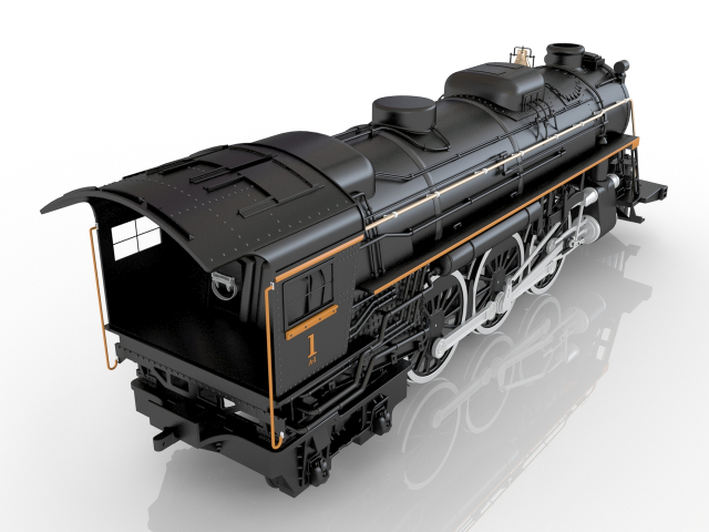 Toy Locomotive 3D model