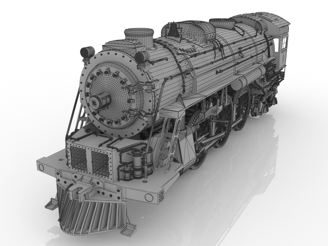 Toy Locomotive 3D model