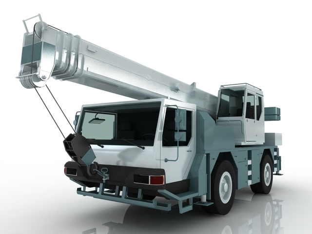 Truck crane 3D model
