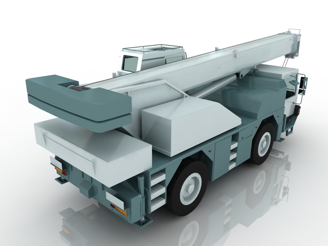 Truck crane 3D model