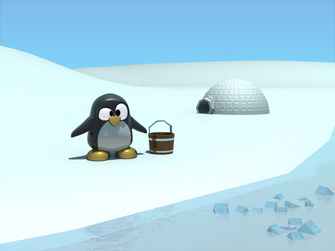 Tux Penguin 3D model
