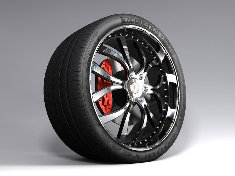 Wheel Goodyear 3D model