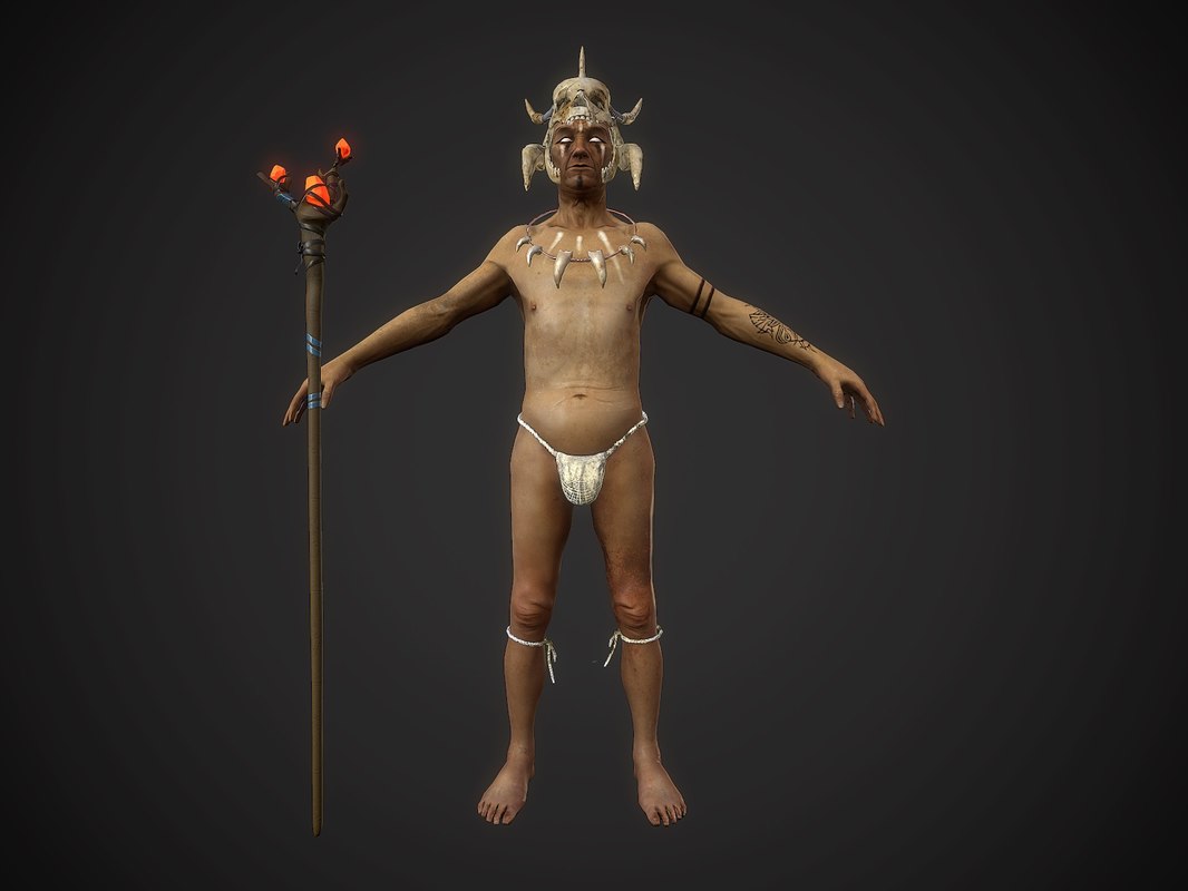 Witch doctor 3D model