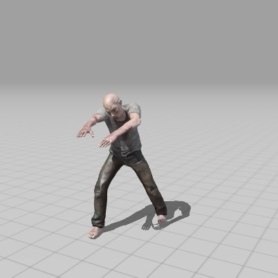 Zombie man 3D model