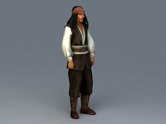 Captain Jack Sparrow 3d model