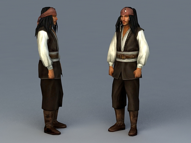 Captain Jack Sparrow 3d model