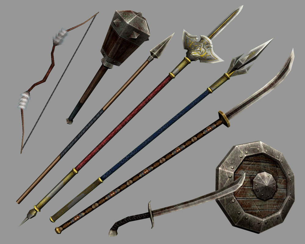 Ancient weapons 3D model