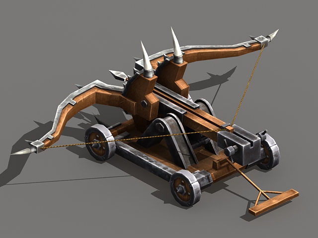 Ballista medieval weapon 3D model