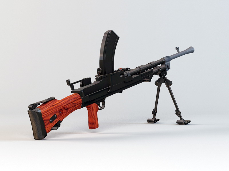 Bren Mk1 Machine Gun 3D model
