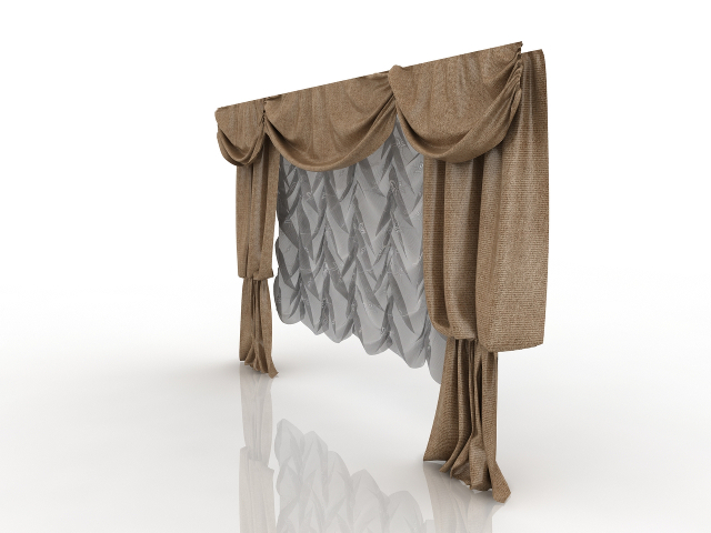 Curtains classic 3D model
