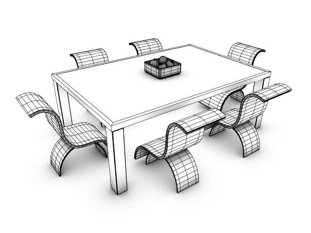 Dining Table 3D model