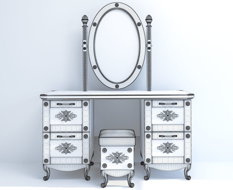 Dresser with mirror 3D model