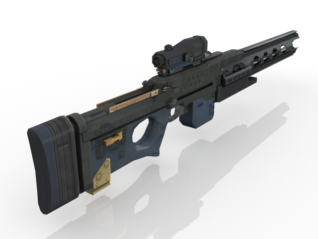 Electromagnetic Rifle 3D model