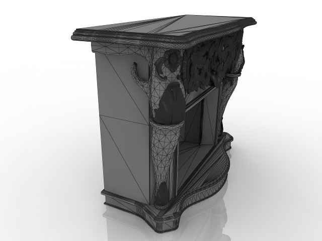 Marble Fireplace 3D model