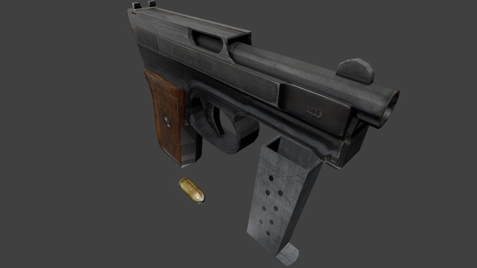 Mauser M1910 3D model