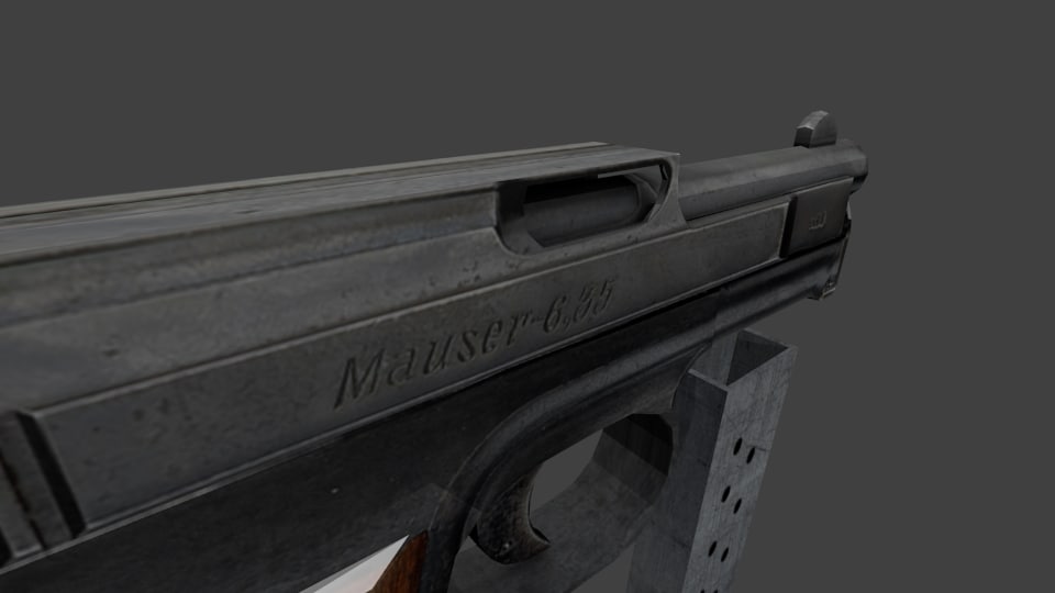 Mauser M1910 3D model