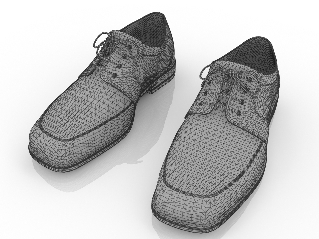Men’s Formal Shoes 3D model
