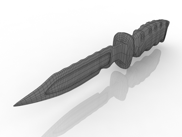 Modern dagger 3D model