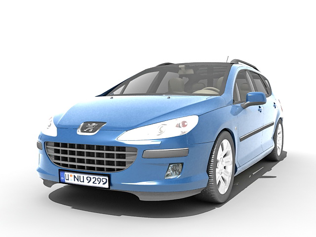 Peugeot 407 station wagon 3D model