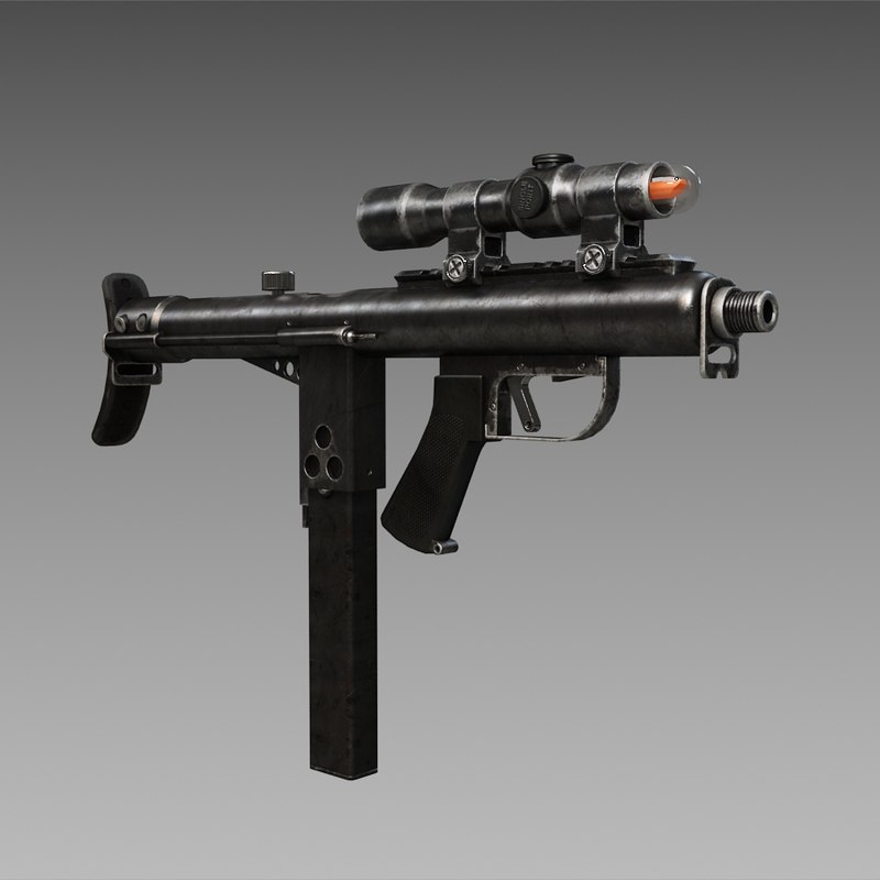 Sidewinder Submachine Gun 3D model