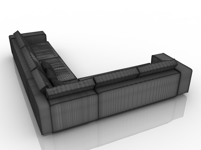 Sofa corner 3D model