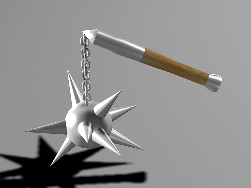 Stick Chain Mace 3D model