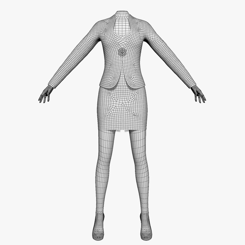 Women’s suit 3D model