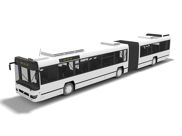 Articulated bus 3D model