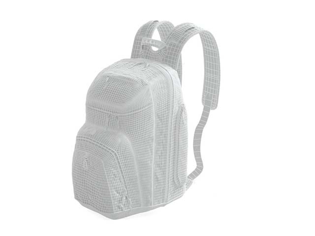 Backpack for school 3D model