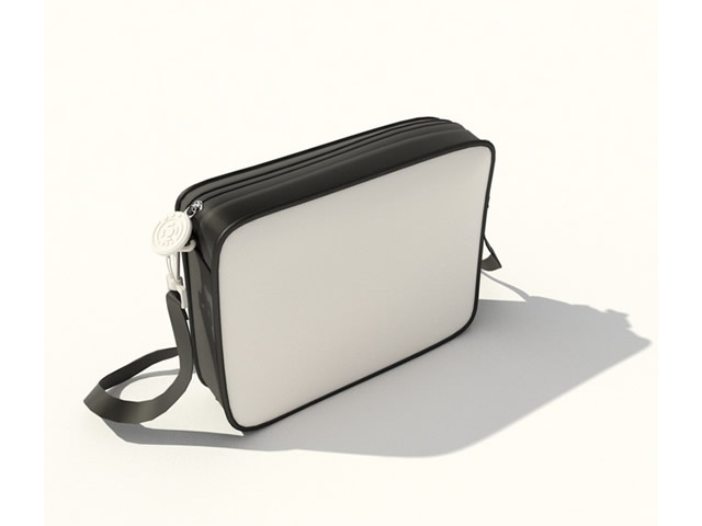 Canvas handbag 3D model