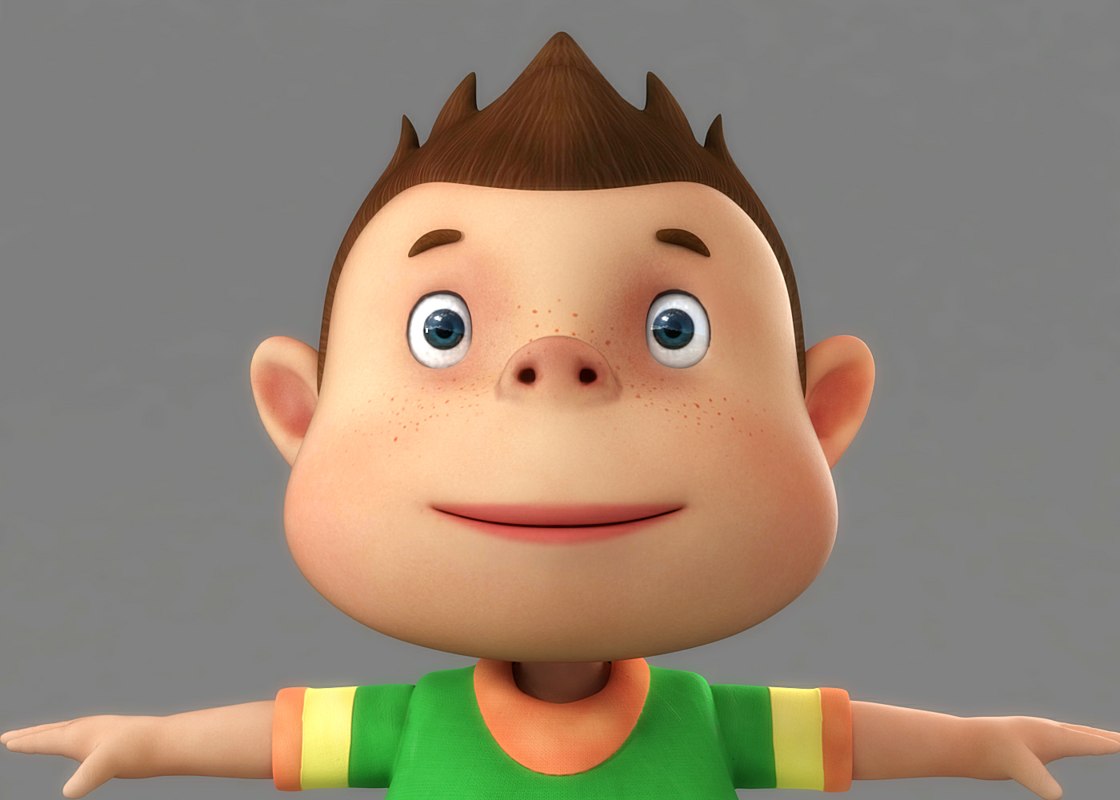 Cartoon Boy 3D model