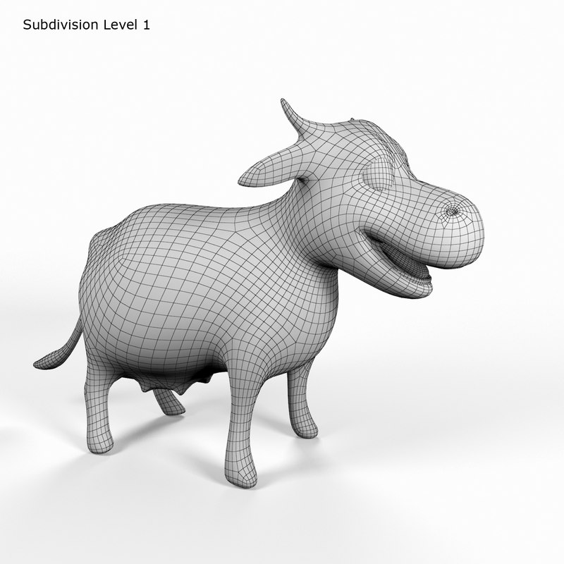 Cartoon Cow 3d model
