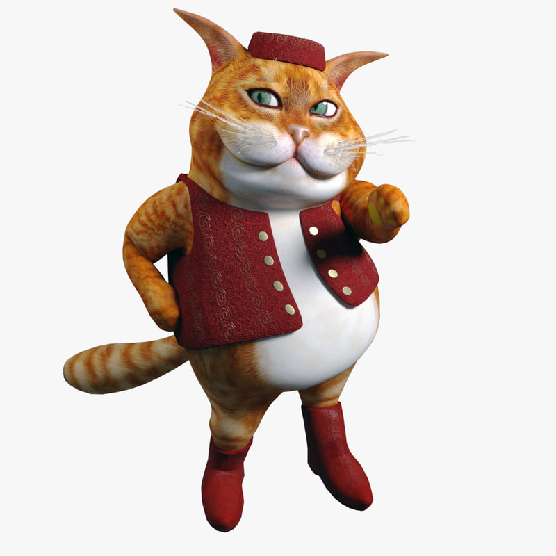 Cartoon Fat Cat 3d Model Download For Free