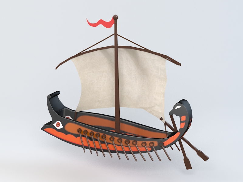 Ancient Ship 3d model