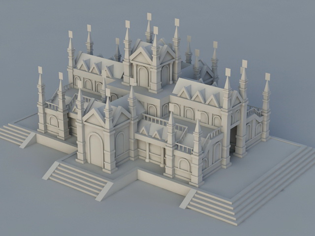 Catholic Church 3d model
