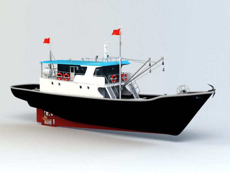 Commercial Fishing Vessel 3D model