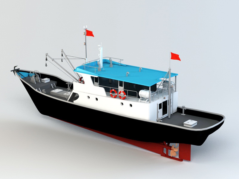 Commercial Fishing Vessel 3D model