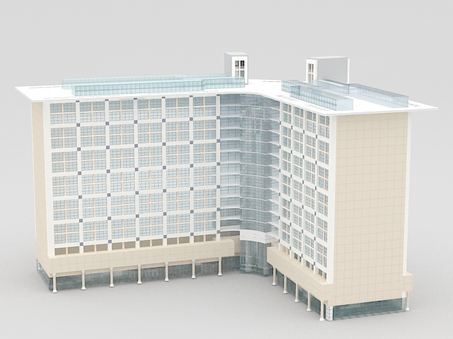 Commercial Office Building 3D model