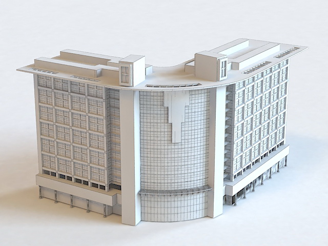 Commercial Office Building 3D model