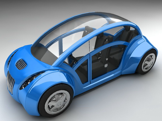 Compact City Car Concept 3D model