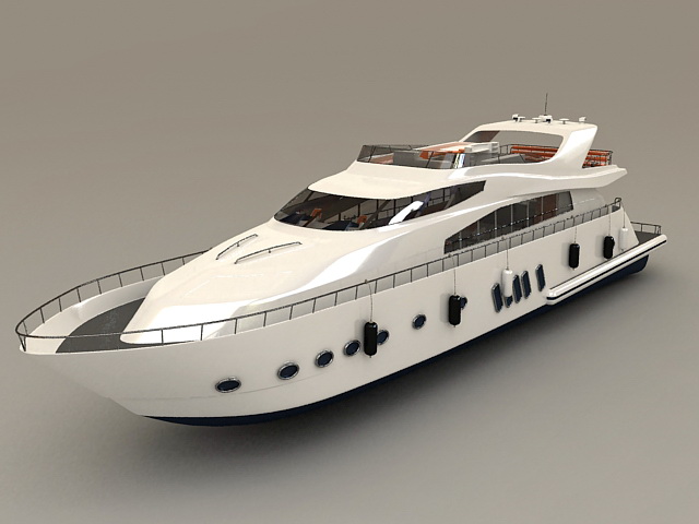 Exclusive Yacht 3D model