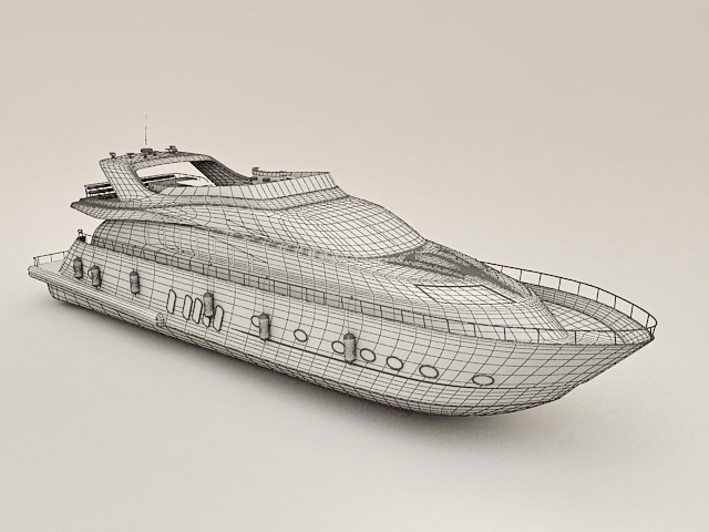Exclusive Yacht 3D model