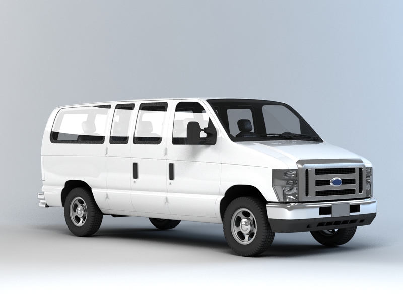 Ford Econoline Wagon E-350 Super Duty XL 3D model