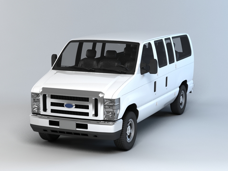 Ford Econoline Wagon E-350 Super Duty XL 3D model