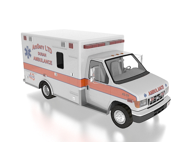 Ford ambulance 3D model